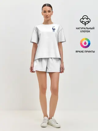 Женская пижама с шортами / форма сборной Франции гостевая