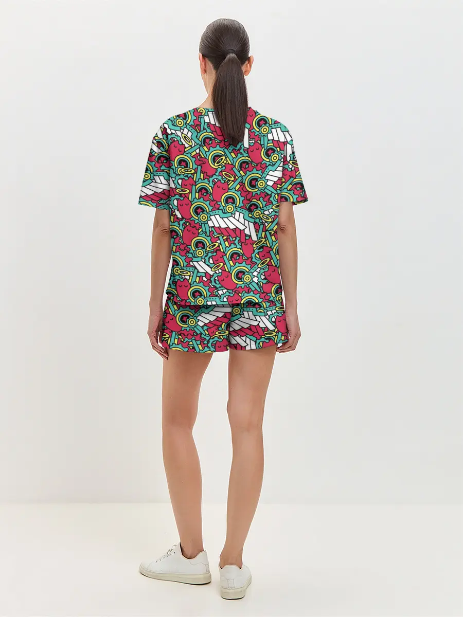 Женская пижама с шортами / РЭКИ КЯН ПАТТЕРН | SK8