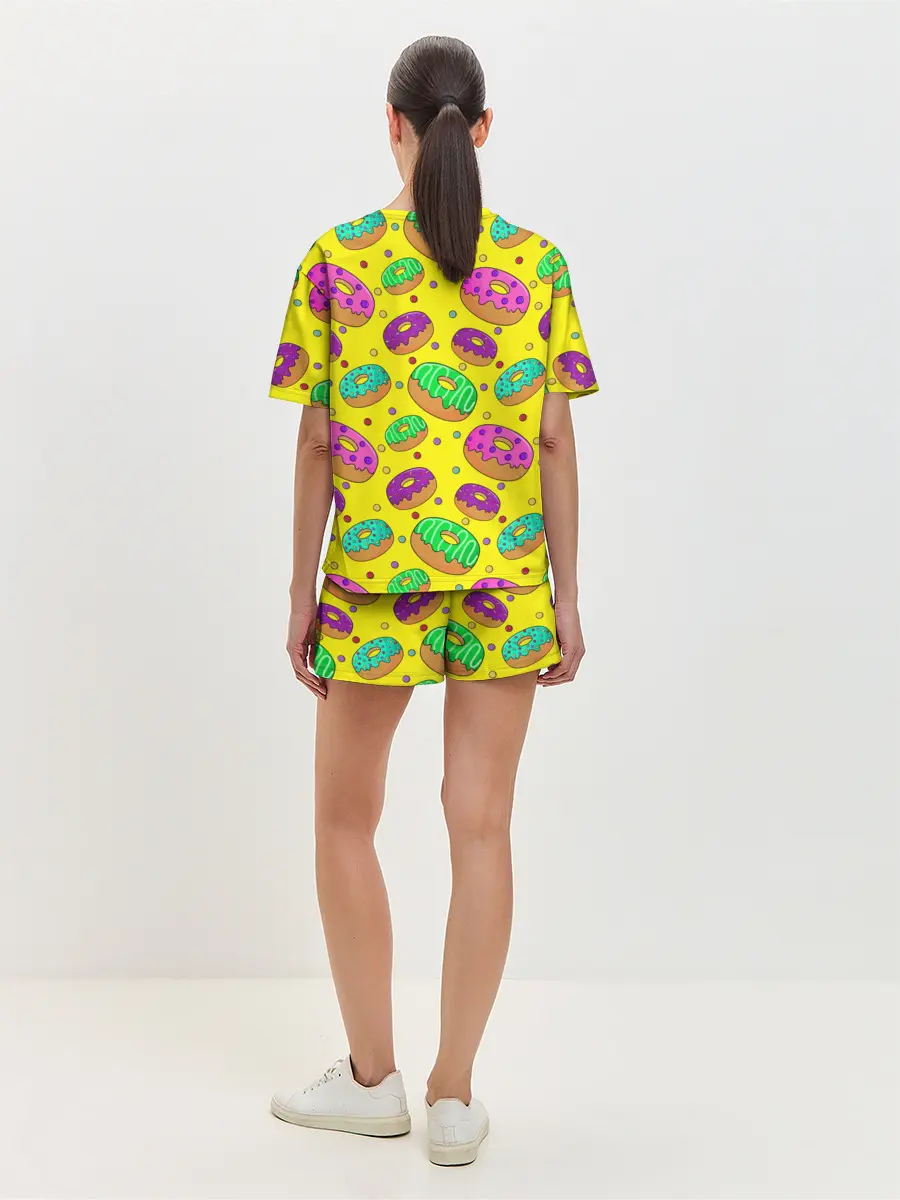 Женская пижама с шортами / DONUTS