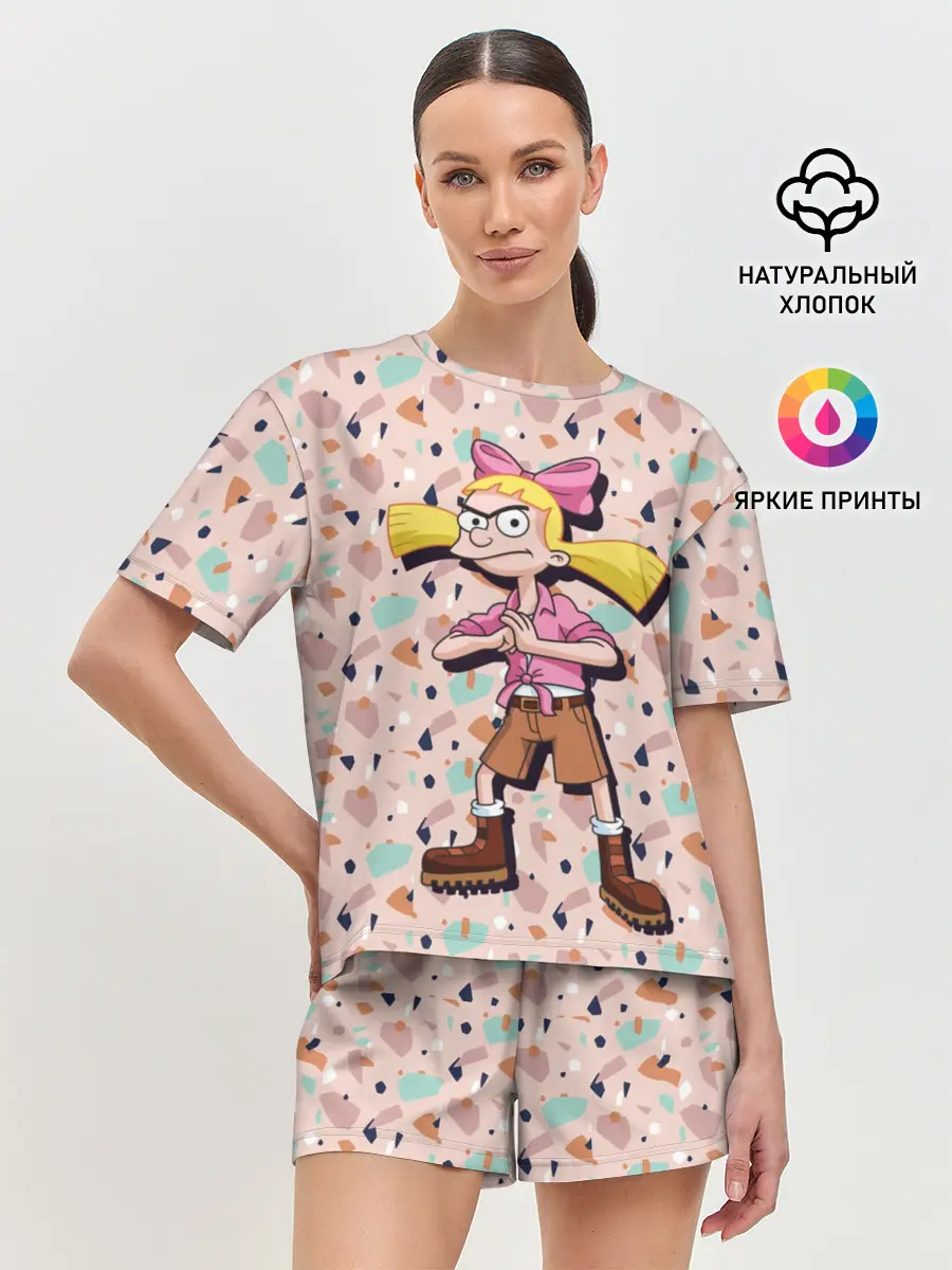 Женская пижама с шортами / Эй, Арнольд! Хельга Патаки