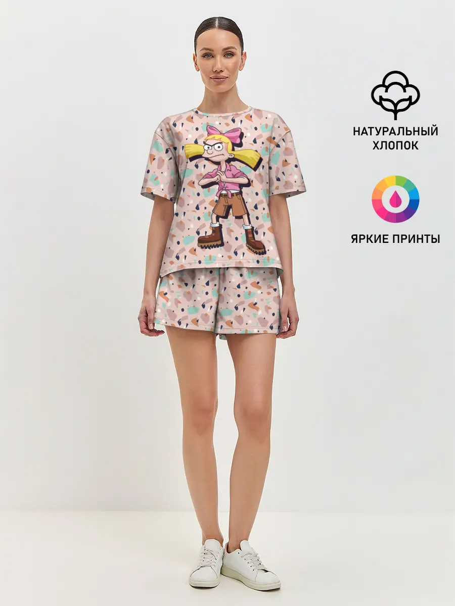 Женская пижама с шортами / Эй, Арнольд! Хельга Патаки