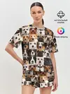 Женская пижама с шортами / Я ЛЮБЛЮ СОБАК / I LOVE DOGS
