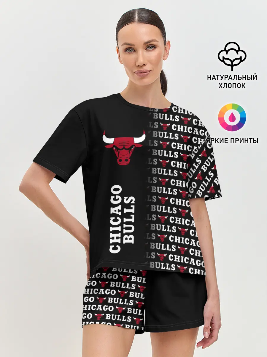 Женская пижама с шортами / CHICAGO BULLS [7]