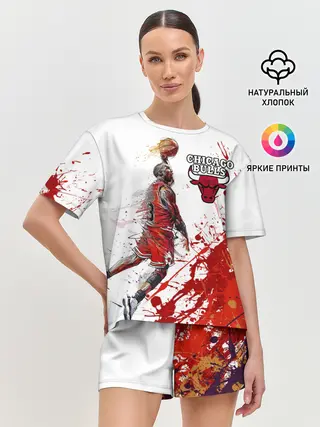 Женская пижама с шортами / CHICAGO BULLS [9]