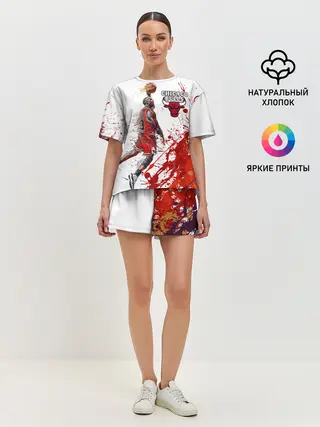 Женская пижама с шортами / CHICAGO BULLS [9]
