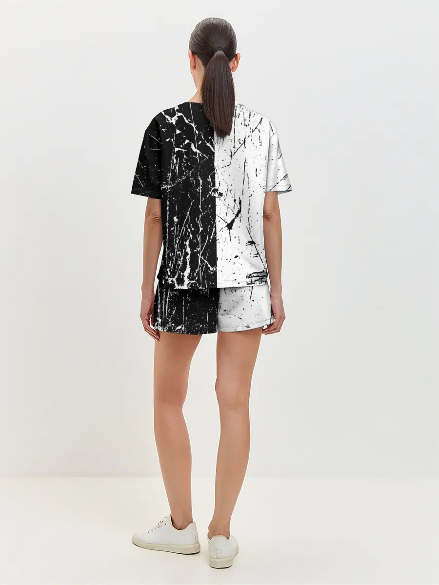 Женская пижама с шортами / ЧБ ГРАНЖ | RED BUTTERFLY