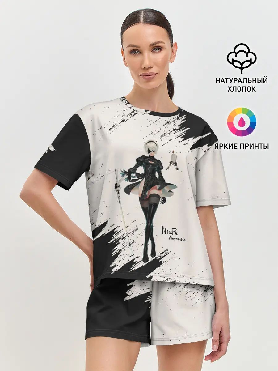 Женская пижама с шортами / Ниэр | Nier Automata