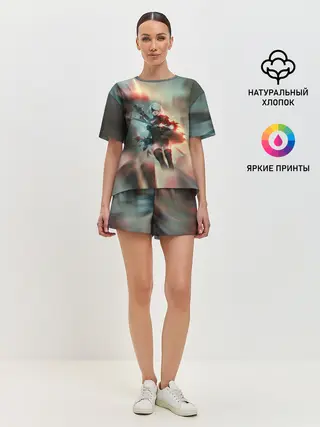 Женская пижама с шортами / 2B | Nier Automata