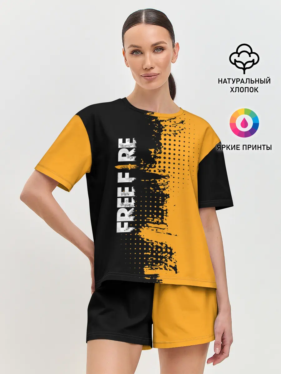 Женская пижама с шортами / Free Fire ? Фри Фаер.