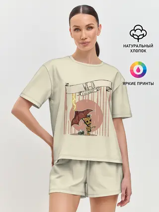 Женская пижама с шортами / WX-78