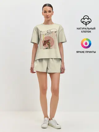 Женская пижама с шортами / WX-78