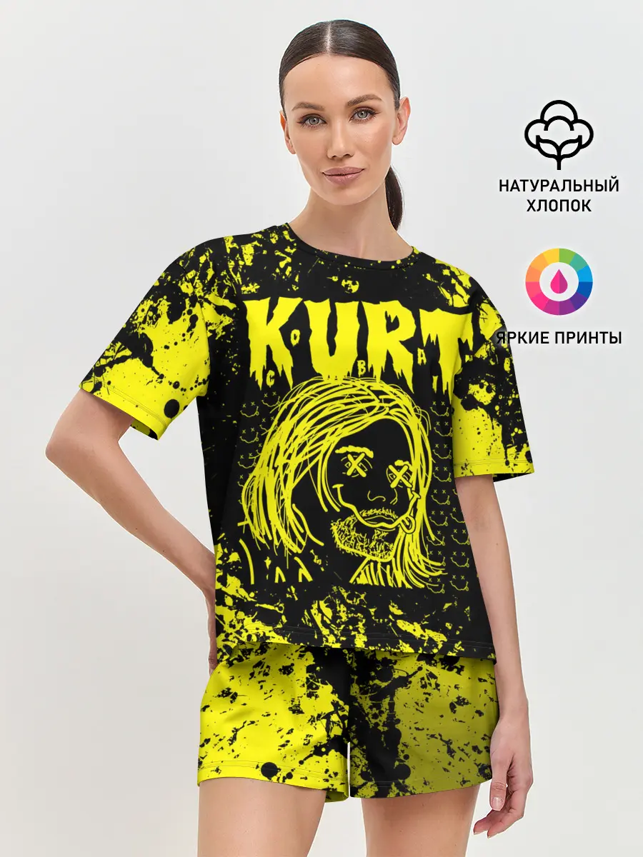 Женская пижама с шортами / Nirvana 9