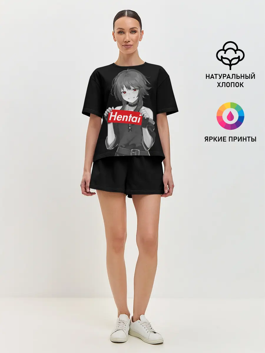 Женская пижама с шортами / Megumin Hentai