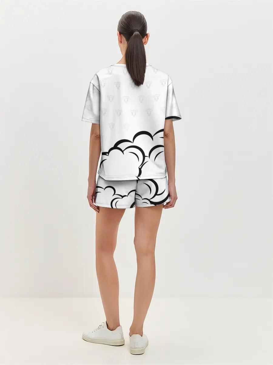 Женская пижама с шортами / Чёрный клевер Аста и Юно