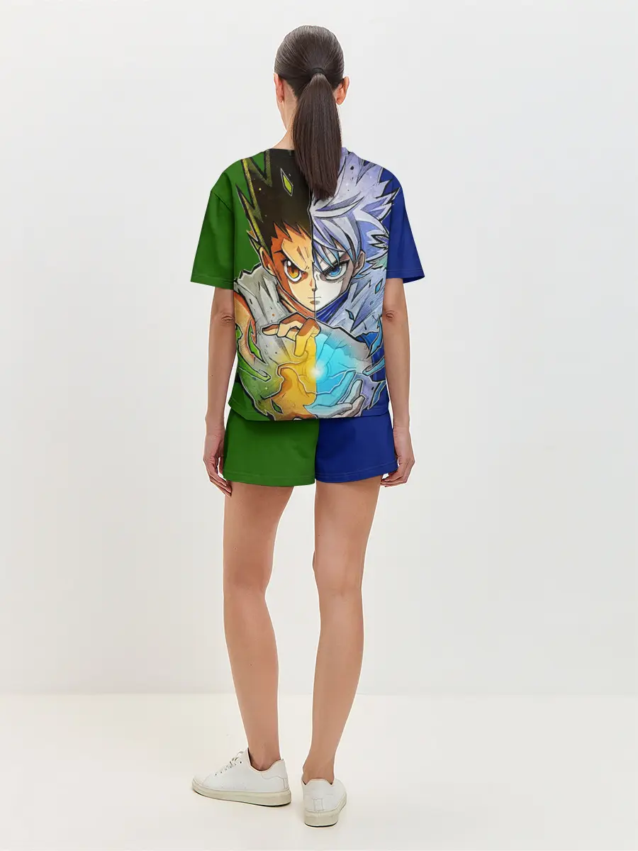 Женская пижама с шортами / Киллуа золдик и Гон хантер