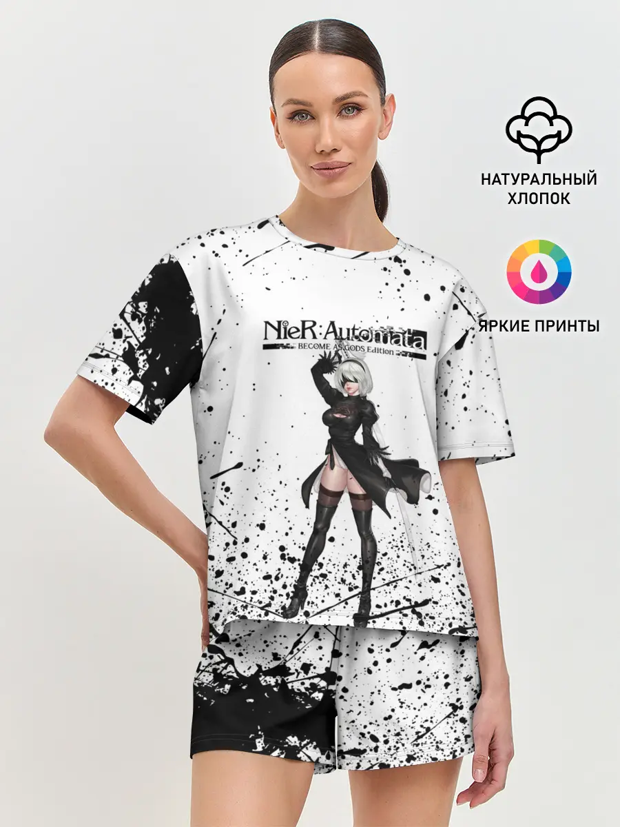 Женская пижама с шортами / Nier Automata | YoRHa