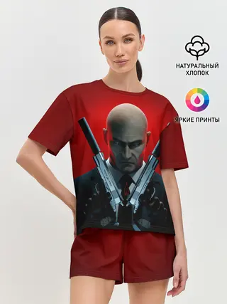 Женская пижама с шортами / Agent here