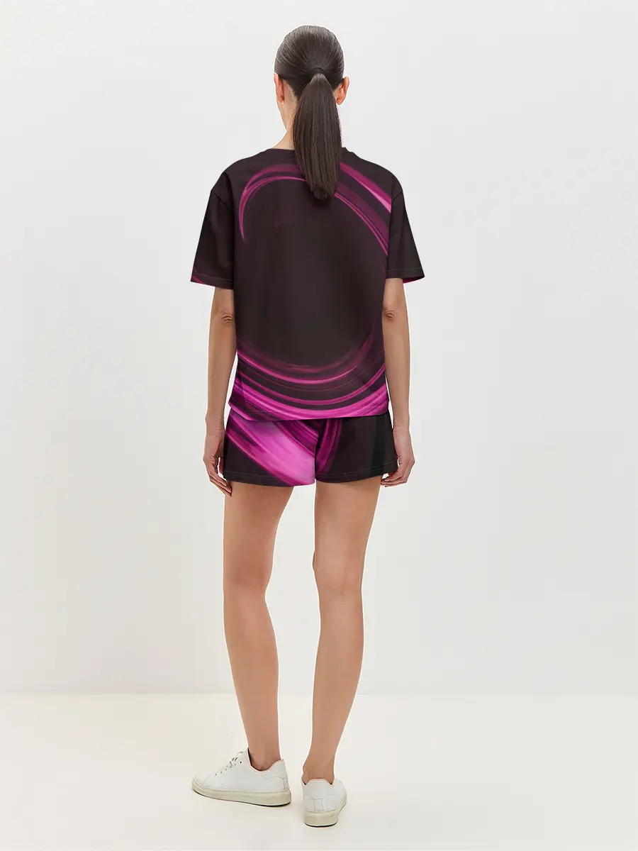 Женская пижама с шортами / Чёрный клевер Аста с мечом