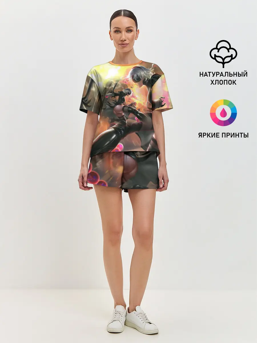 Женская пижама с шортами / 2B | Nier Automata