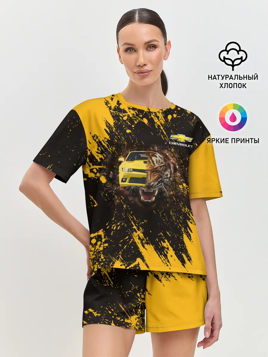 Женская пижама с шортами / Chevrolet