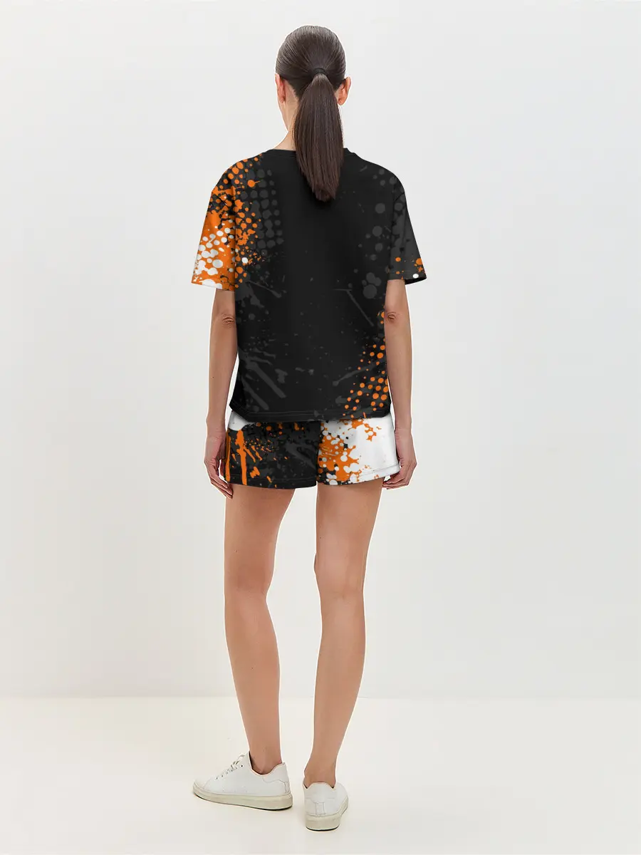 Женская пижама с шортами / KTM MOTORCYCLES / КТМ МОТОЦИКЛЫ