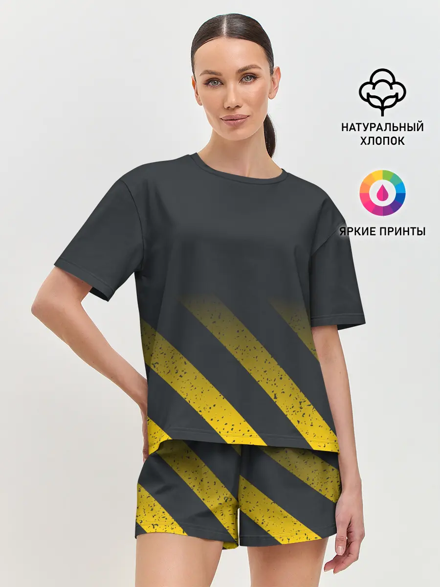 Женская пижама с шортами / Black