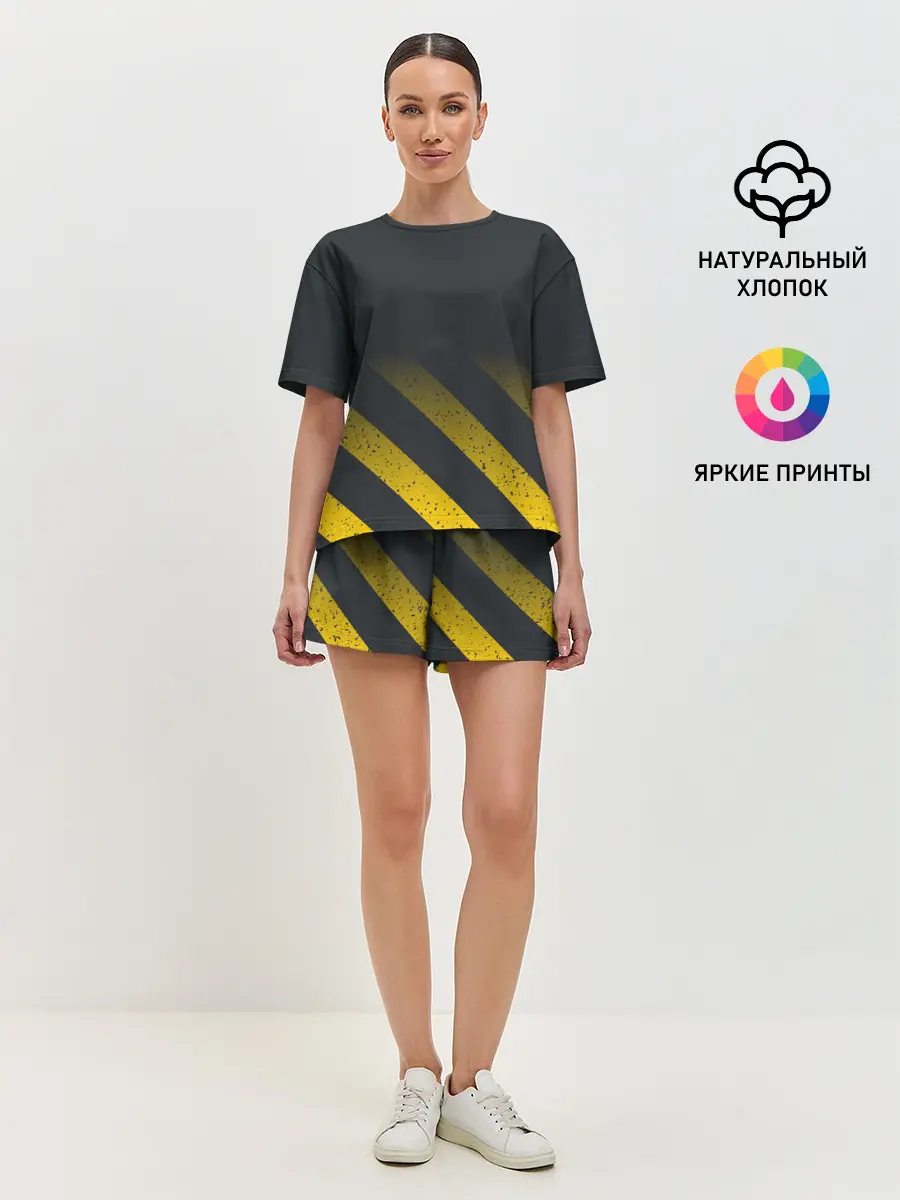 Женская пижама с шортами / Black