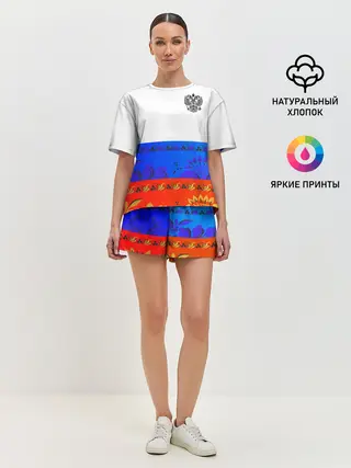 Женская пижама с шортами / Russia 3