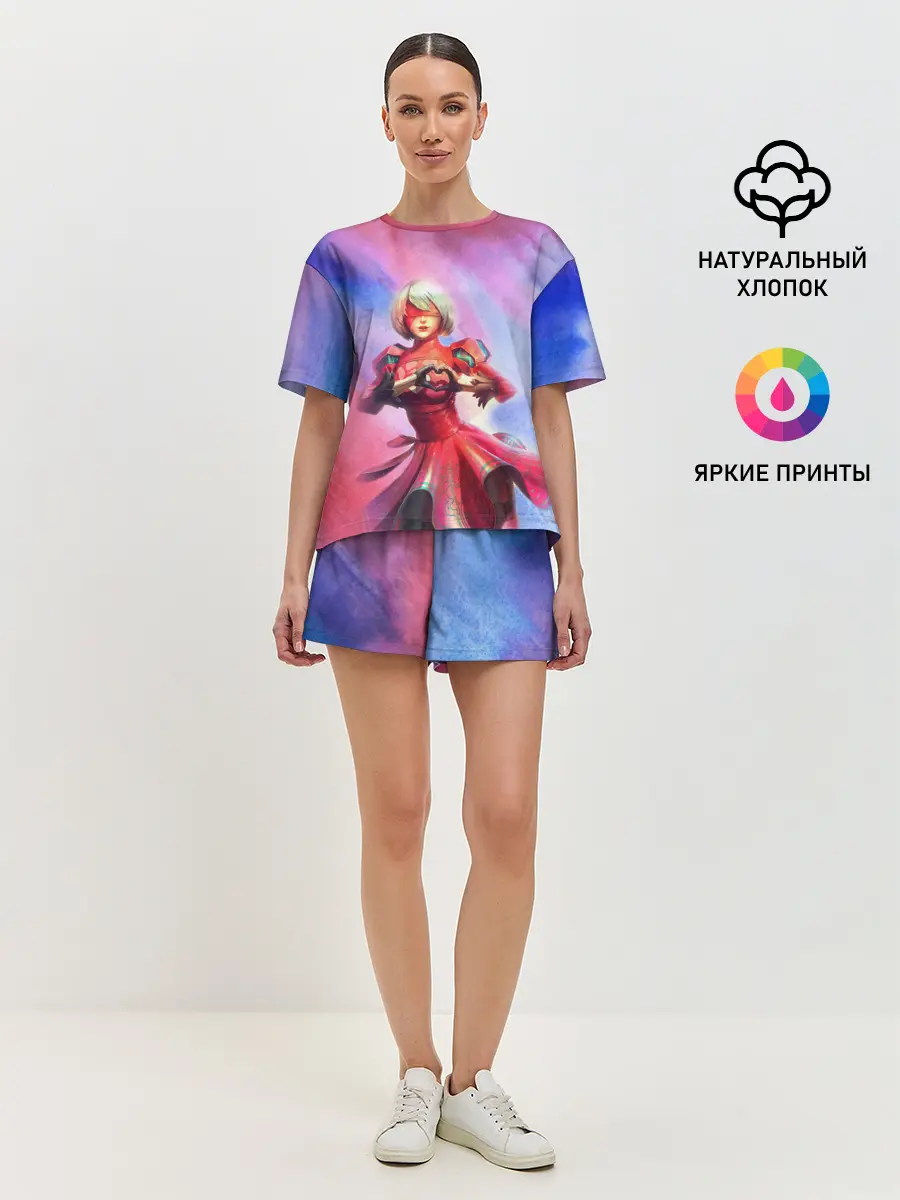 Женская пижама с шортами / 2B Love | Nier Automata