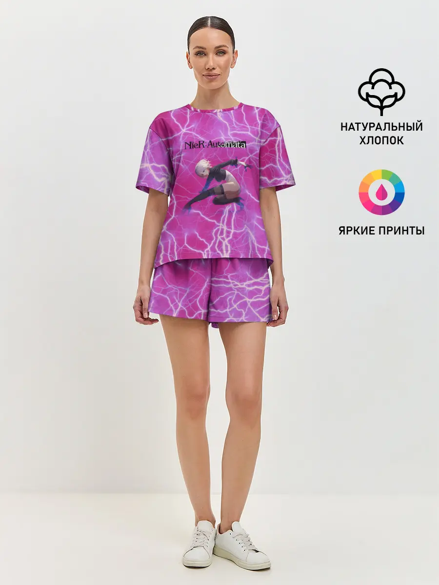 Женская пижама с шортами / YoRHa Light | Nier Automata