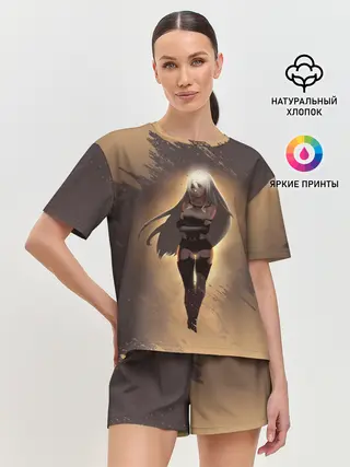 Женская пижама с шортами / Type A No.2 | Nier Automata