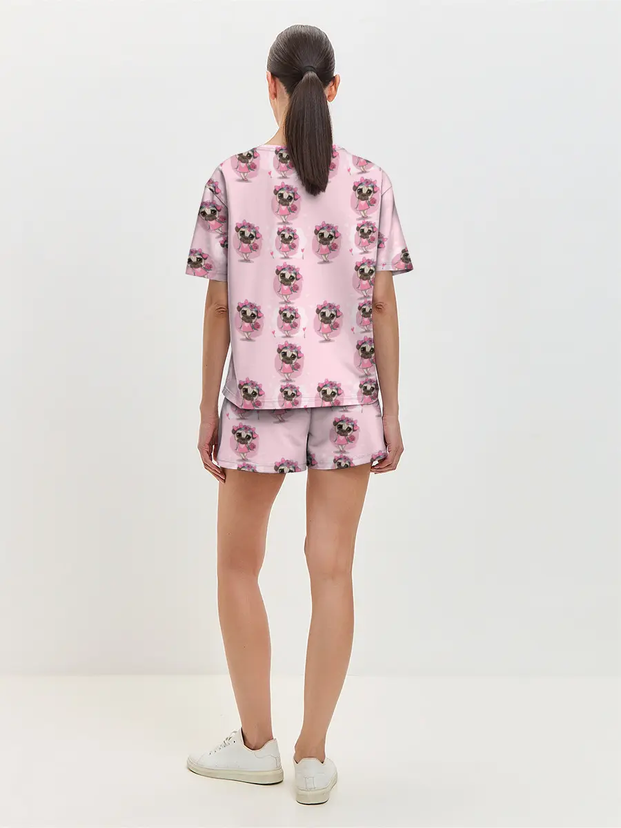 Женская пижама с шортами / Милая собачка