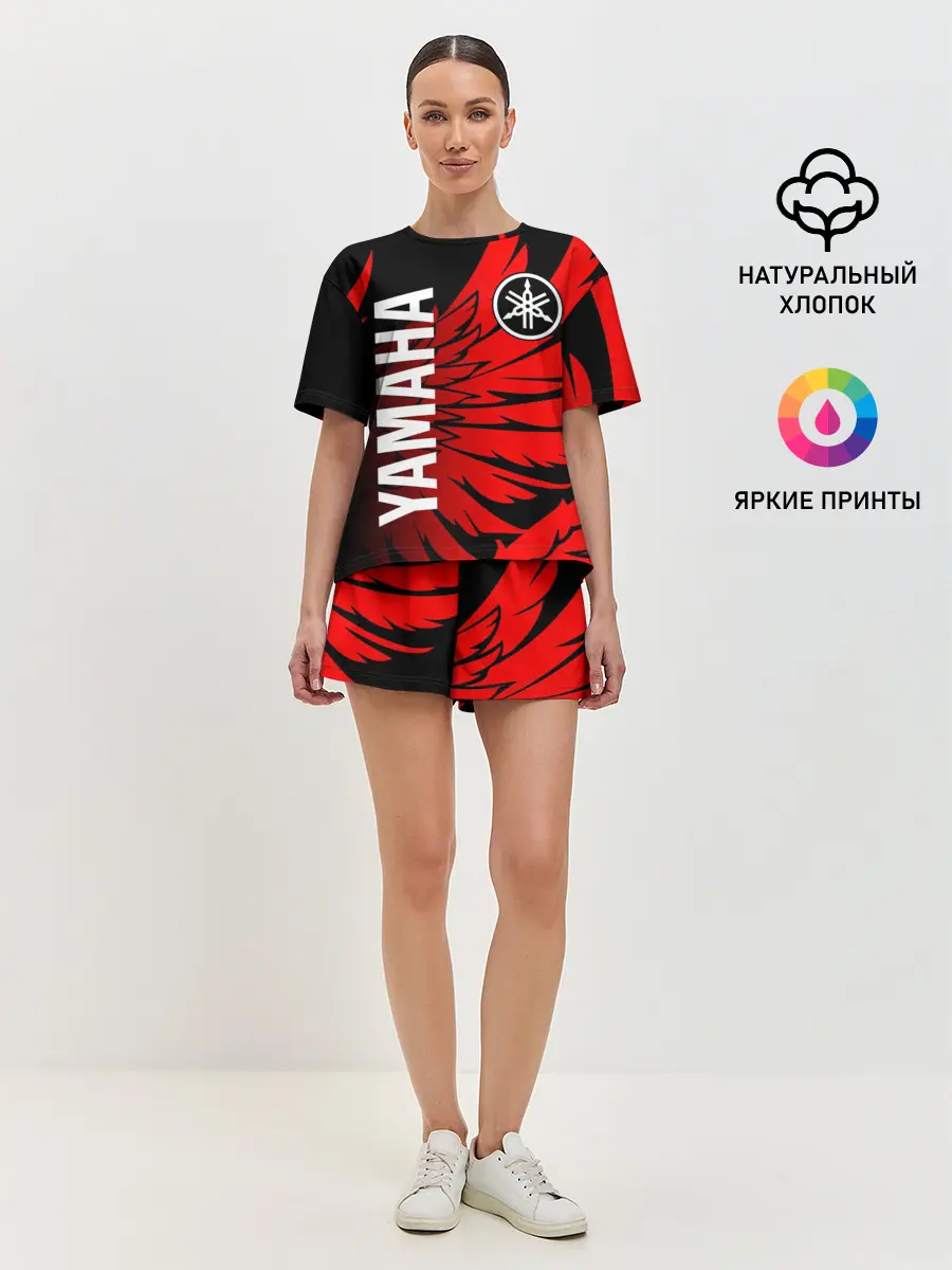 Женская пижама с шортами / YAMAHA / ЯМАХА / МОТОСПОРТ
