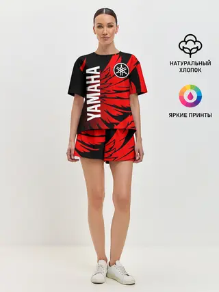 Женская пижама с шортами / YAMAHA / ЯМАХА / МОТОСПОРТ