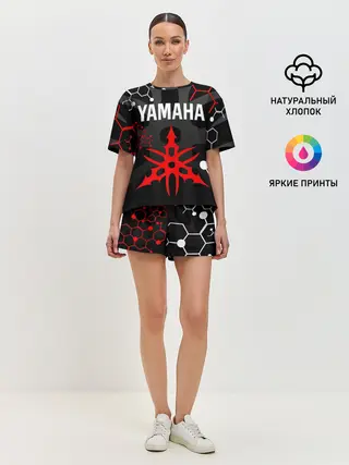 Женская пижама с шортами / YAMAHA / ЯМАХА / МОТОСПОРТ