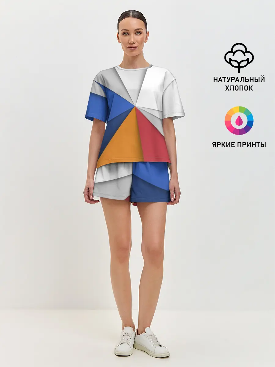 Женская пижама с шортами / Трегоугольник
