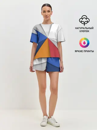Женская пижама с шортами / Трегоугольник