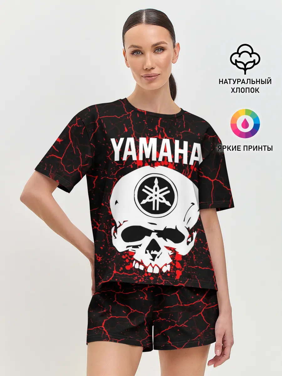 Женская пижама с шортами / YAMAHA / ЯМАХА / МОТОСПОРТ