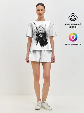 Женская пижама с шортами / 2B | Nier Automata