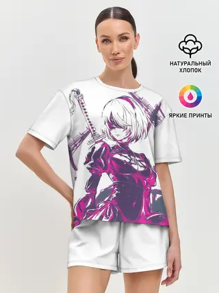 Женская пижама с шортами / 2B | NEON | НЕОН