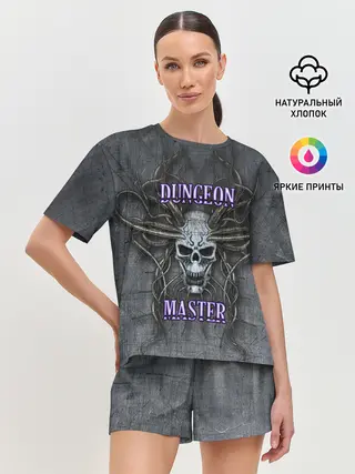 Женская пижама с шортами / DM | Dungeon Master | SKULL