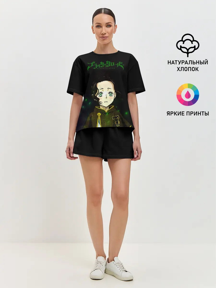 Женская пижама с шортами / Чами Паппитсон | Чёрный Клевер