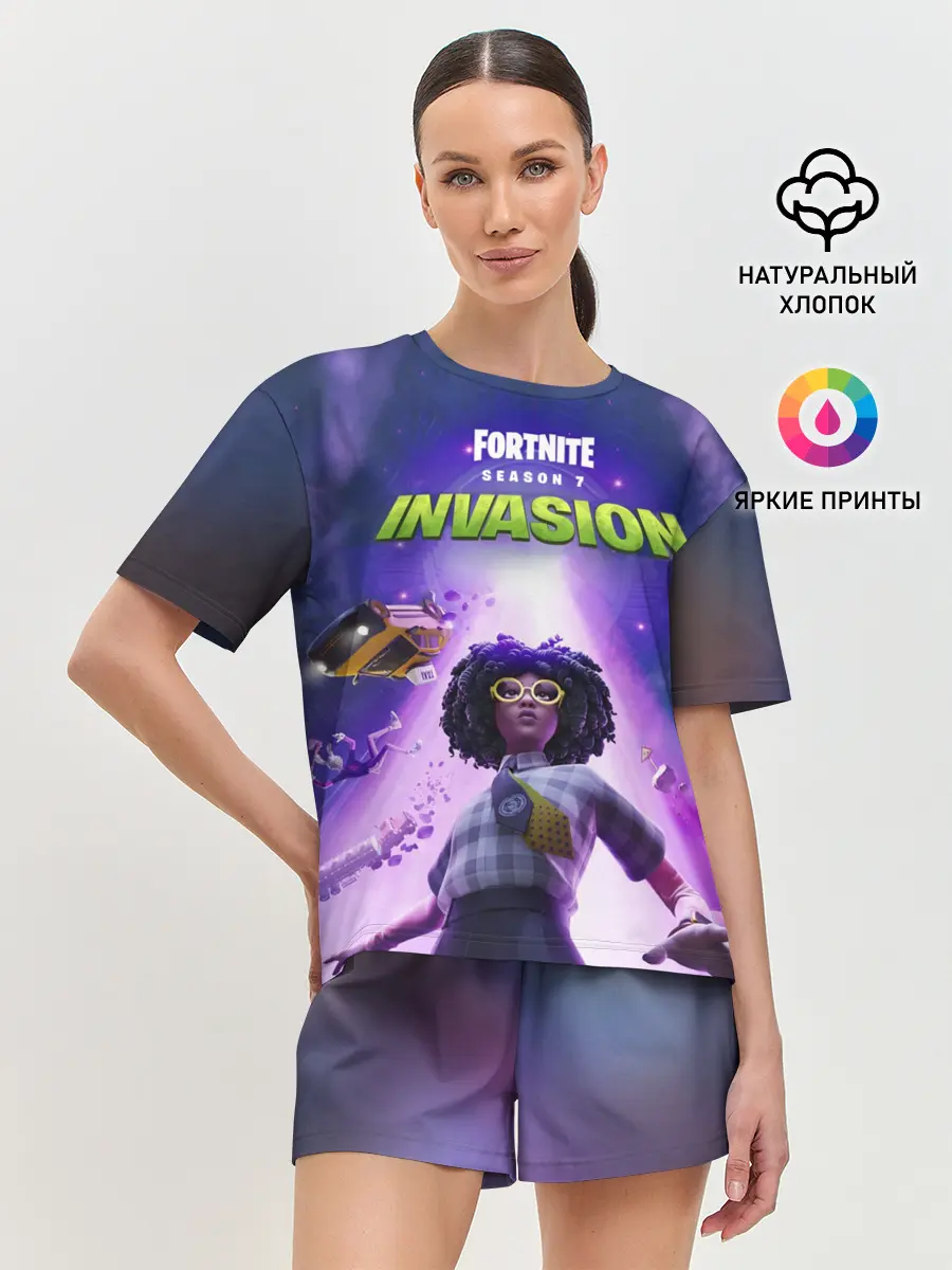 Женская пижама с шортами / FORTNITE 7 СЕЗОН 2 ЧАСТЬ