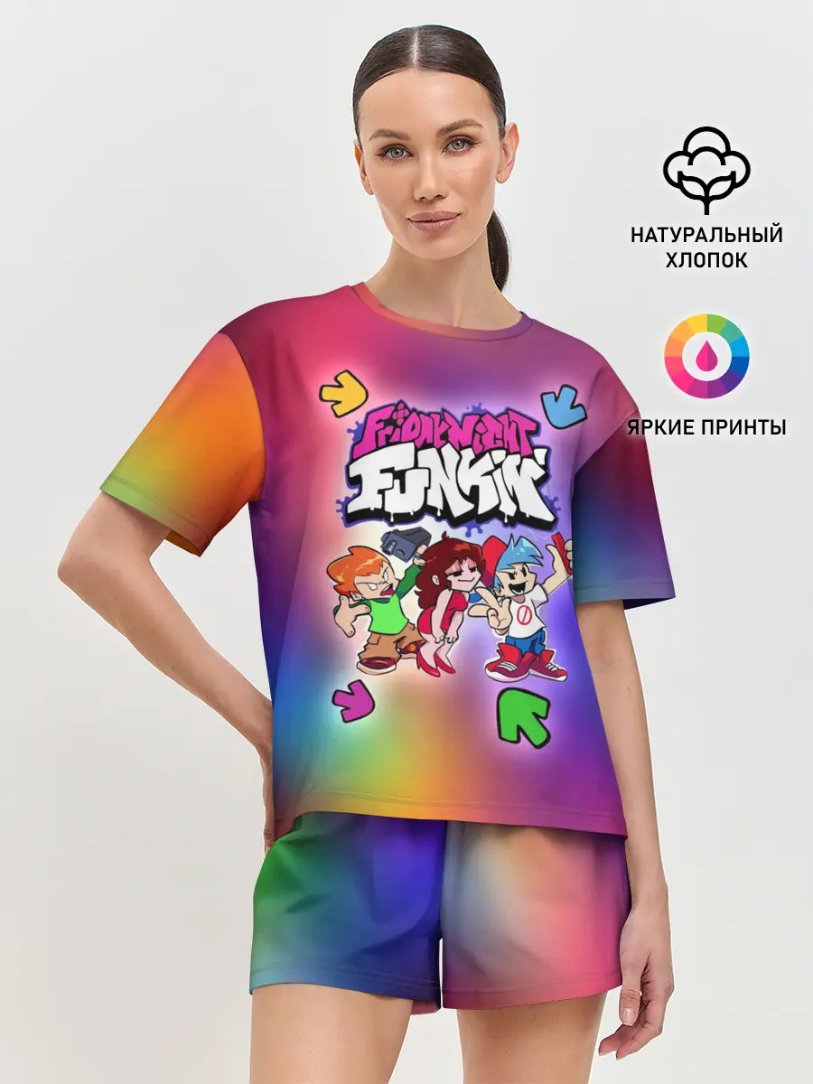 Женская пижама с шортами / Friday Night Funkin