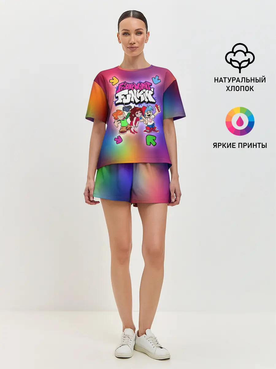 Женская пижама с шортами / Friday Night Funkin