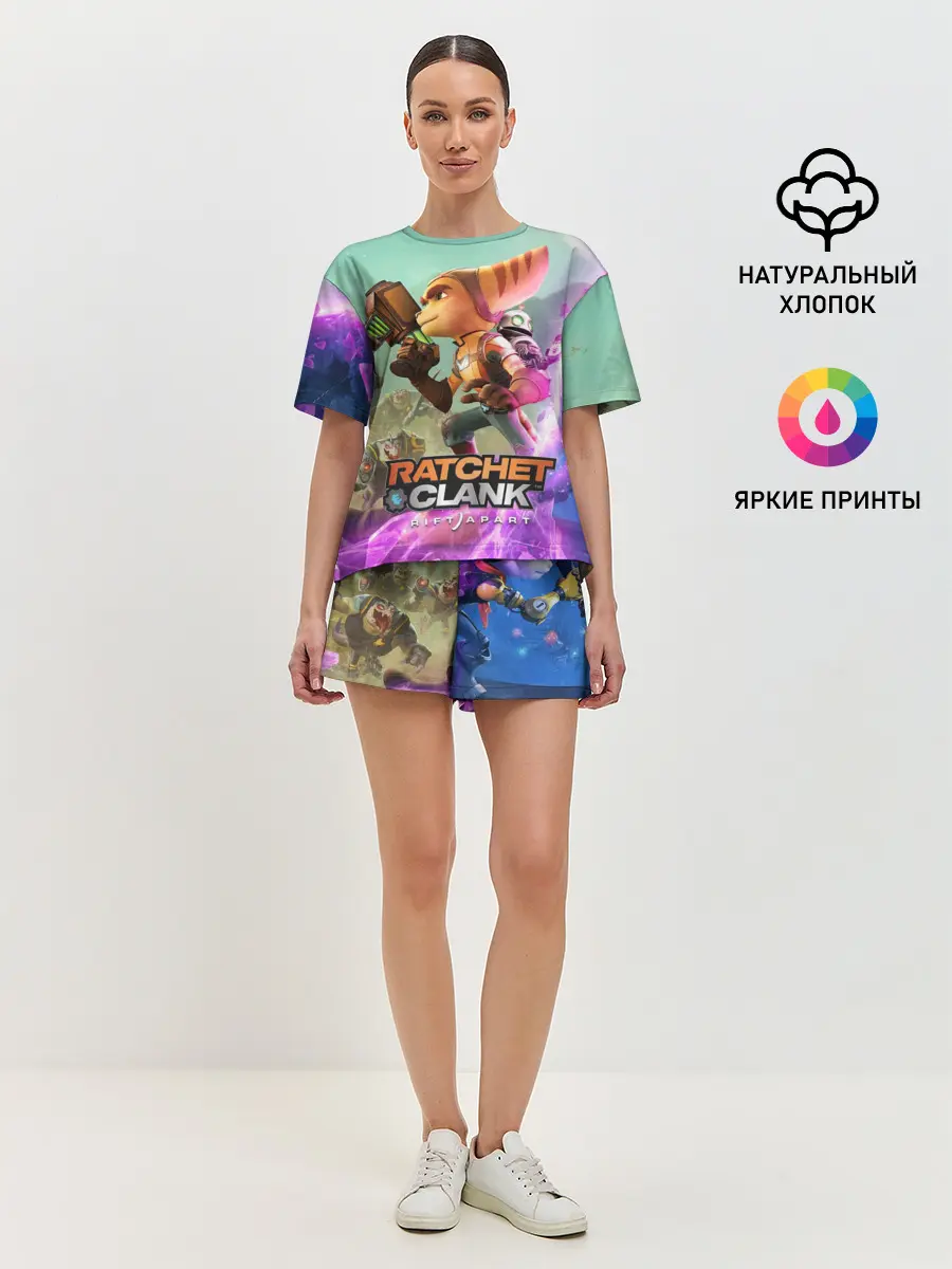 Женская пижама с шортами / Ratchet & Clank: Rift Apart