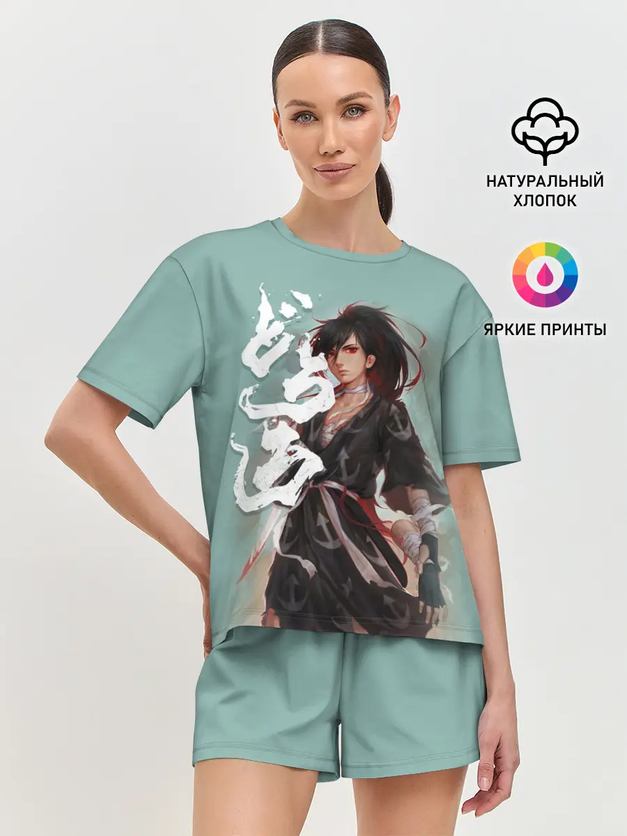 Женская пижама с шортами / Дороро