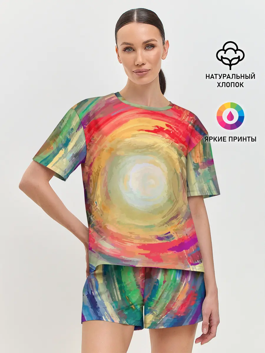 Женская пижама с шортами / Восход