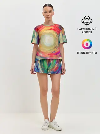 Женская пижама с шортами / Восход