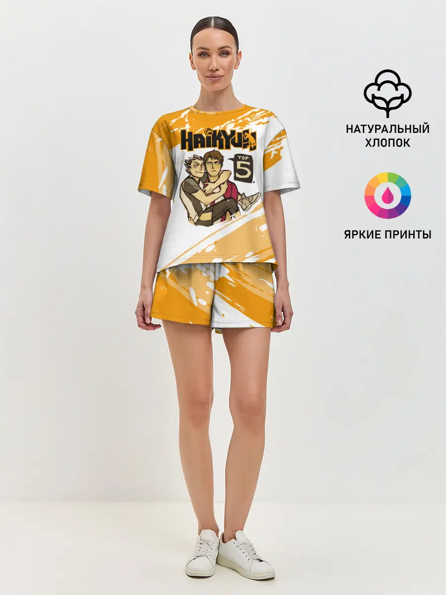 Женская пижама с шортами / ВОЛЕЙБОЛ!! | Haikyuu!! TOP5